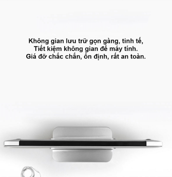 Đế kẹp, giá đỡ nhôm nguyên khối kiểu dựng đứng một khe cắm dành cho Máy tính xách tay, Laptop, Macbook, Ipad, Surface