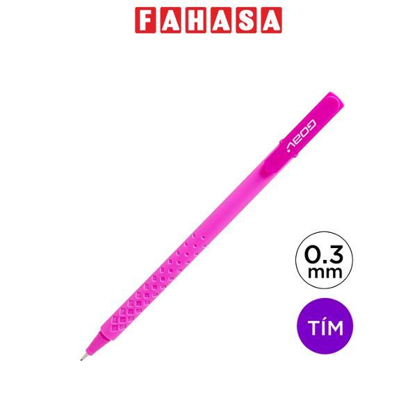 Bút Lông Kim Goal 0.5 mm - Thiên Long FL-015 - Mực Tím - Thân Màu Hồng Tím