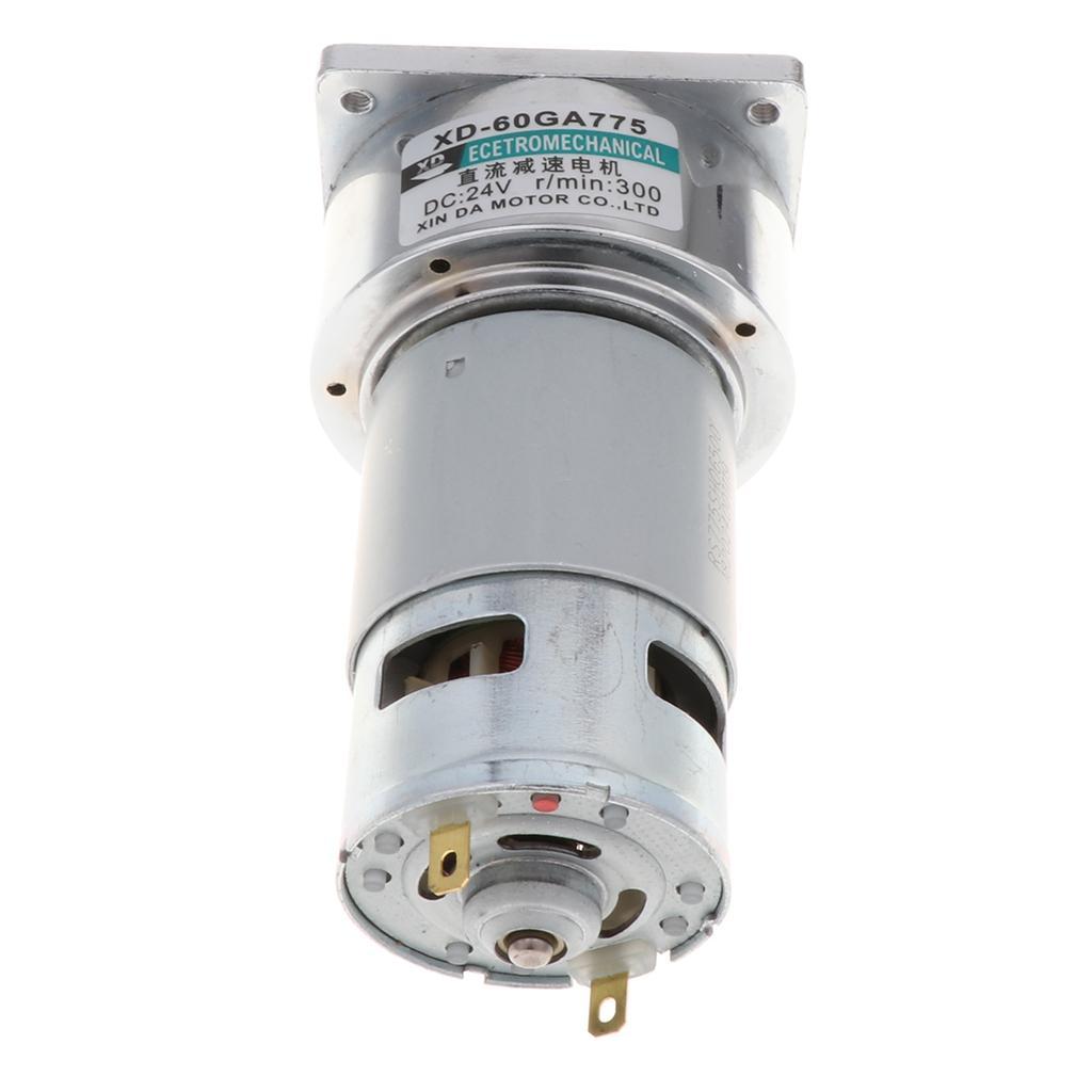 Reduction Geared Motor Reversible DC 24V 35W 300RPM