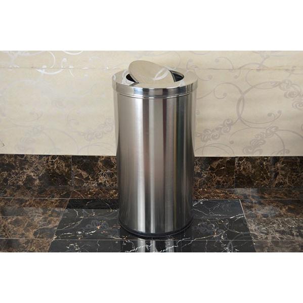 THÙNG RÁC INOX NẮP LẬT A35-0