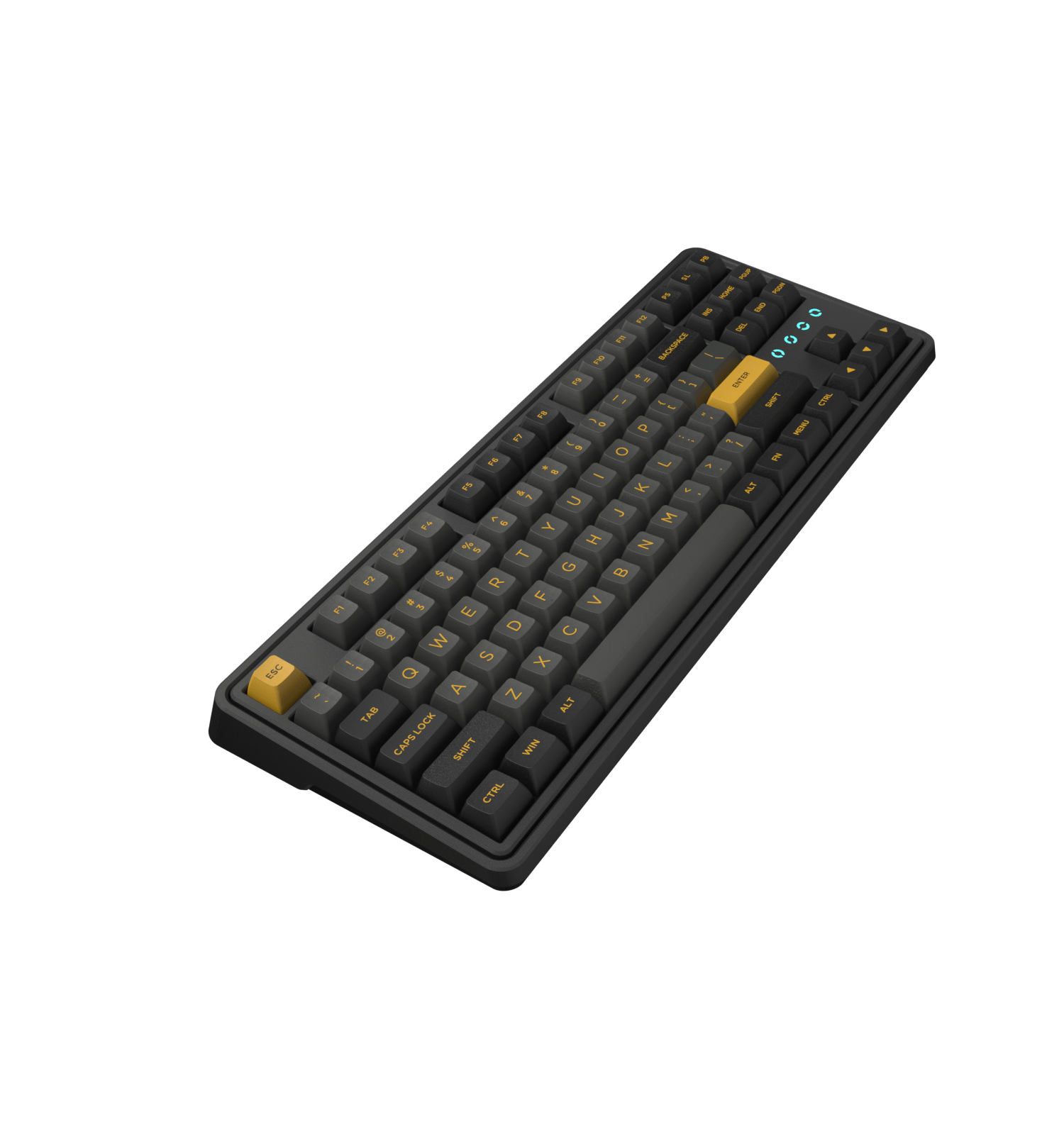 Bàn phím máy tính FL-Esports CMK87SAM Polar Night Black 3 Mode _Mới, hàng chính hãng