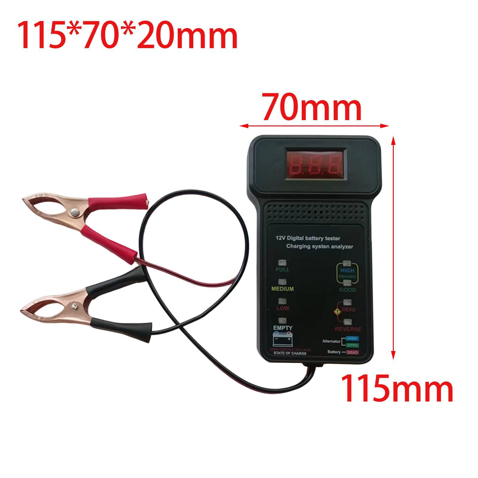 Car Battery Tester Analyzer  Battery Checker Durable Voltmeter