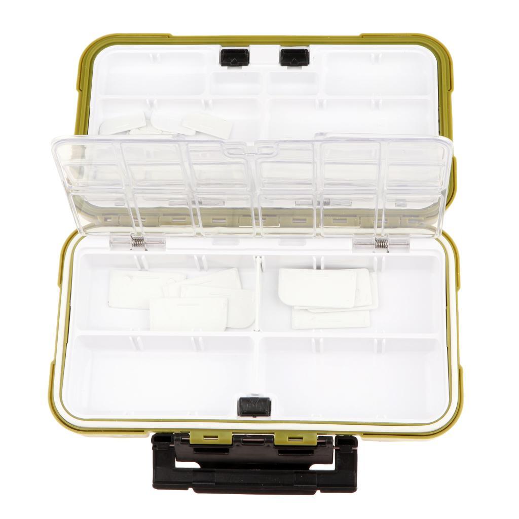 Premium Waterproof Plastic Fishing Hooks Lures Bait Tackle Storage Organizer Box Case - B Type