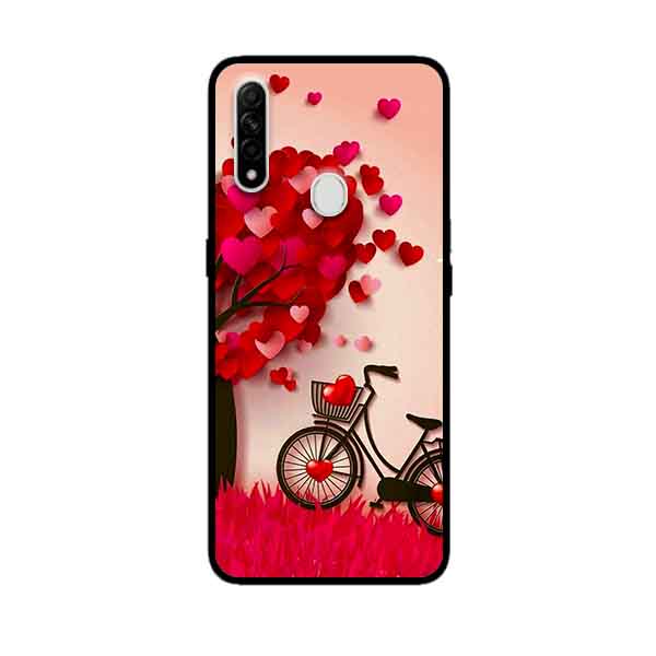 Ốp Lưng in cho Oppo A31 Mẫu Nền Trái Tim 2 - Hàng Chính Hãng