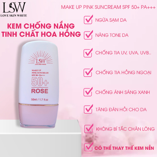 Kem Chống Nắng Bảo Vệ và Nâng Tone Da SPF 50+ PA+++ LSW