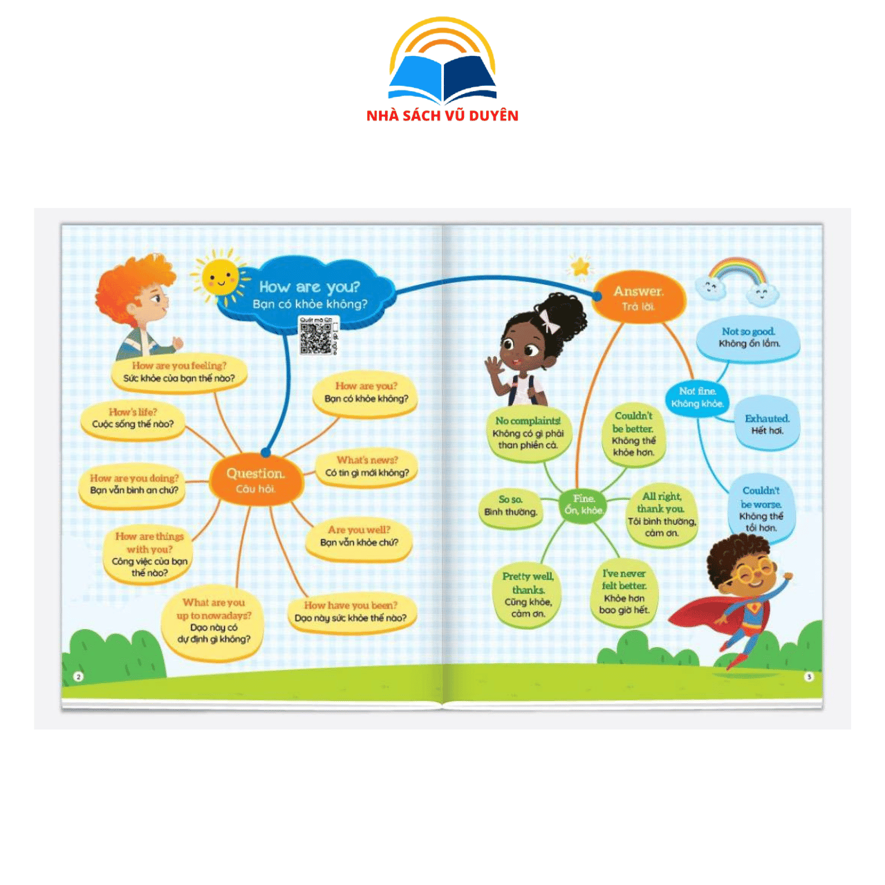 Sách - 1001 Mẫu Câu Tiếng Anh Giao Tiếp Thông Dụng - Theo Sơ Đồ Tư Duy Mind Map - Có File đọc quét mã QR theo chủ đề