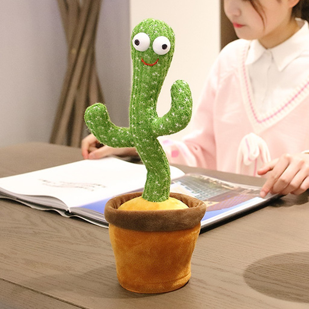 Đồ chơi xương rồng nhảy múa uốn lượn Dancing Cactus phát ra âm thanh vui nhộn biết nhại tiếng