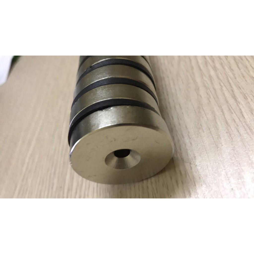 Nam châm 40x10mm có lỗ, nam châm đất hiếm có lực hút mạnh