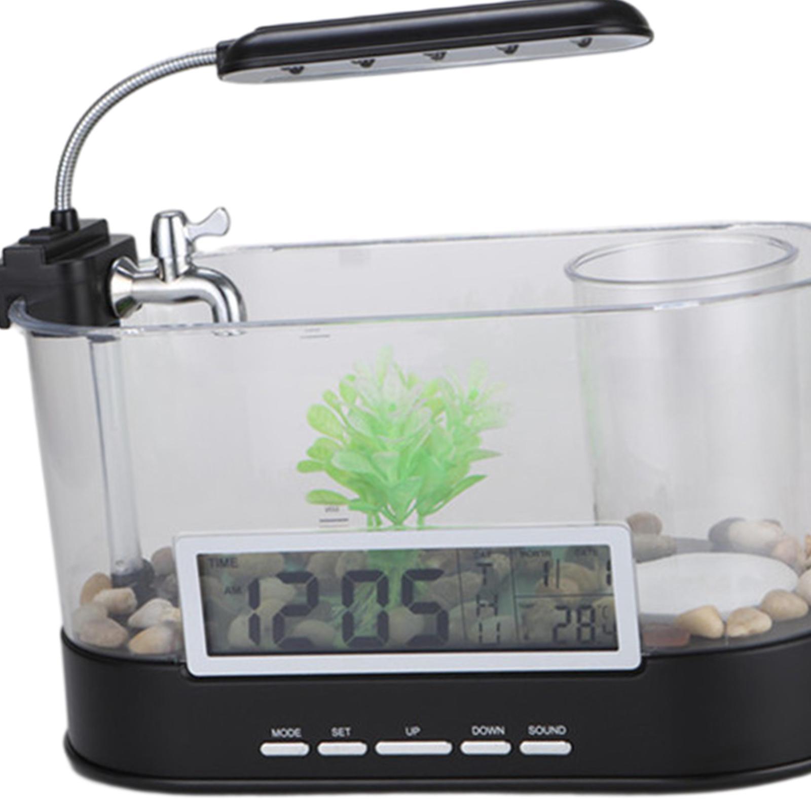 Fish Tank USB Green Landscape Pump Decoration for Goldfish Turtle Small Fish