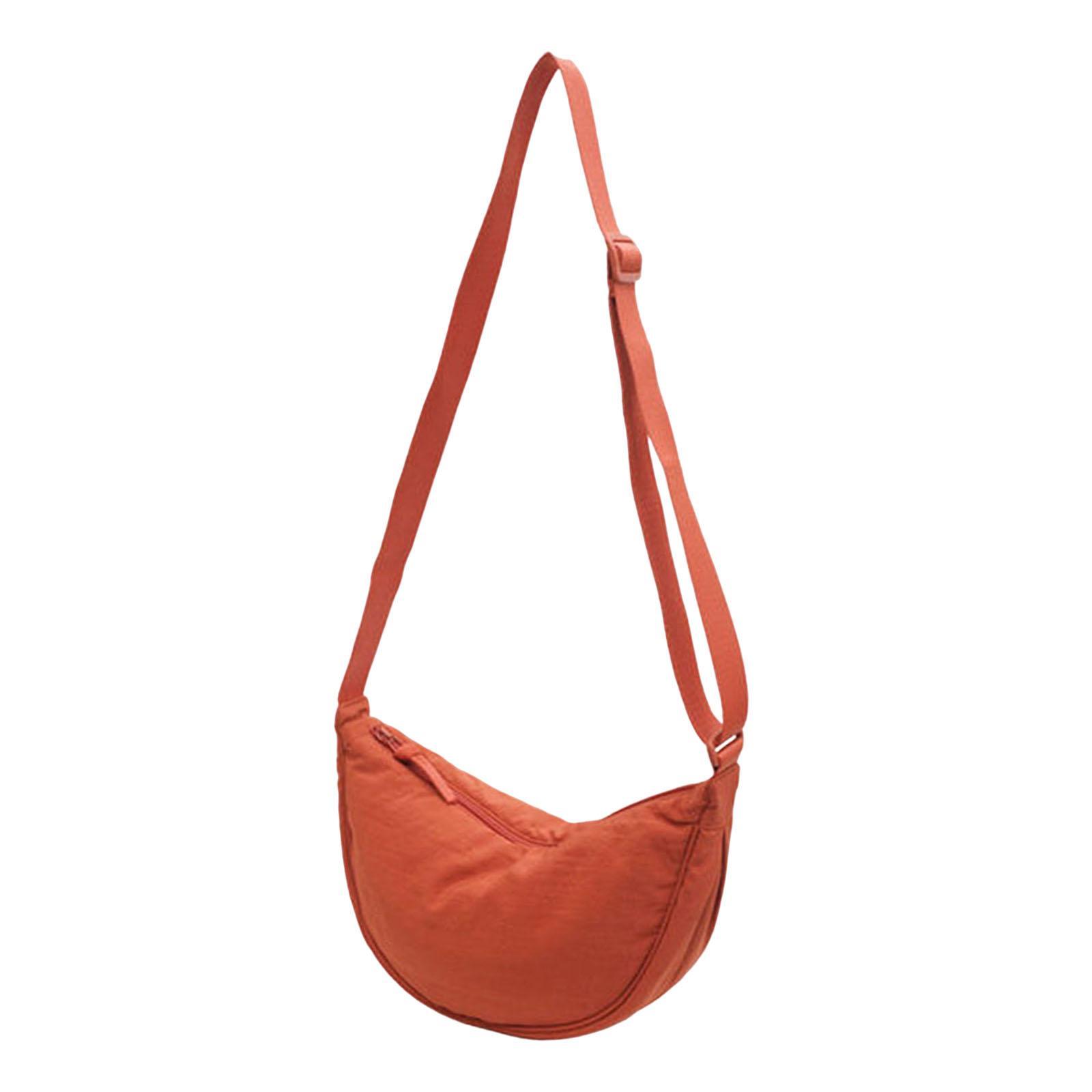 2x Casual Dumpling Bun, Pouch Lady Beach Travel Bag, Shopping Bag, Girls Nylon Shoulder Bag