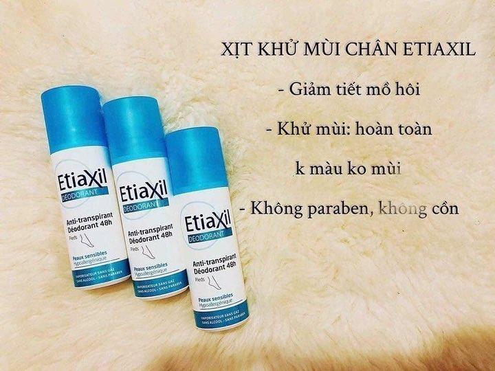 Xịt Khử Mùi Giúp Ngăn Ngừa Mồ Hôi Chân Etiaxil Déodorant Anti-Transpirant 48h Pieds 100ml + Tặng 1 Băng Đô Tai Mèo Xinh Xắn ( Màu Ngẫu Nhiên)