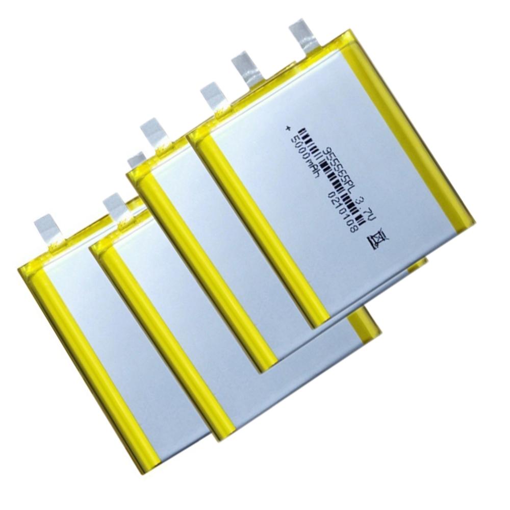 1-10 chiếc 3.7V Lithium polymer 5000mAh 955465 Mềm gói pin Cho Power Bank Loa Bluetooth Máy Tính Bảng DVD pin Điện Áp Danh Định: 3.7V