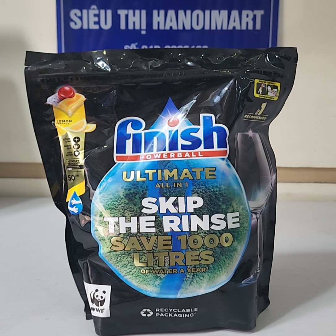 Viên rửa bát Finish Quantum Ultimate - 51 viên / hộp