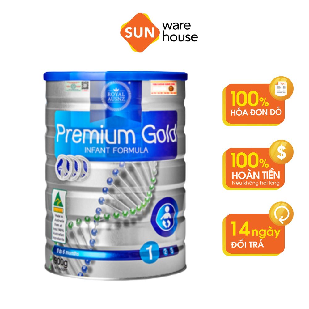 Sữa Bột Hoàng Gia Úc Royal Ausnz Premium Gold Số 1 Bổ Sung Vitamin, Khoáng Chất Cho Trẻ (400G-900G)