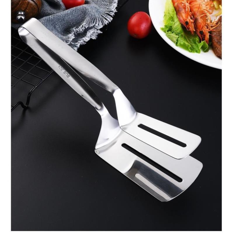 Kẹp Gắp Đồ Ăn Bằng Inox ,Chiên Xẻng Nướng , Gắp Đồ Nóng Như Bít Tết, Cá Rán, Thịt Nướng Tiện Dụng