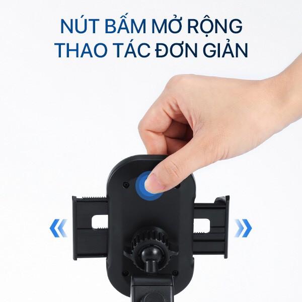 Giá Đỡ Điện Thoại Ô Tô ROBOT Xoay 360 Độ, Tùy Chỉnh Độ Dài - Hàng Chính Hãng