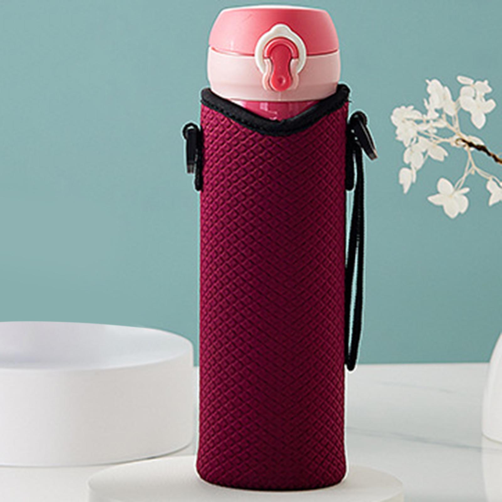 Detachable Water Bottle Carrier Drink Bottle Carrying Bag Adjustable Shoulder Strap Insulated Kettle Pouch for Outdoor Activities, Fishing