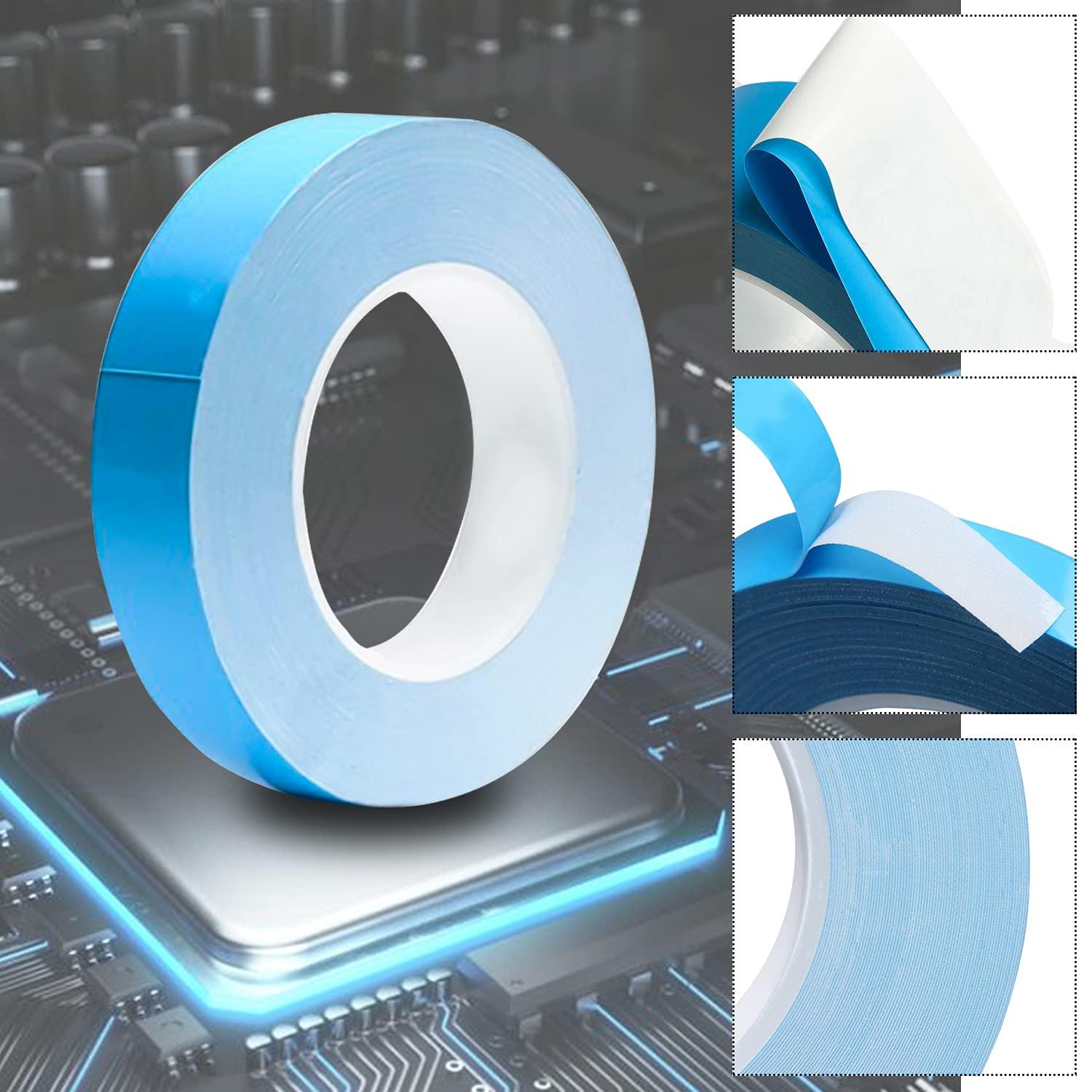 2PCS Ribbon Chất kết dính nhiệt Dải nhiệt hai bên 25 m × 20 mm để làm mát máy tính xách tay DETIPATORS LED mô -đun GPU IGBT CPU, v.v.