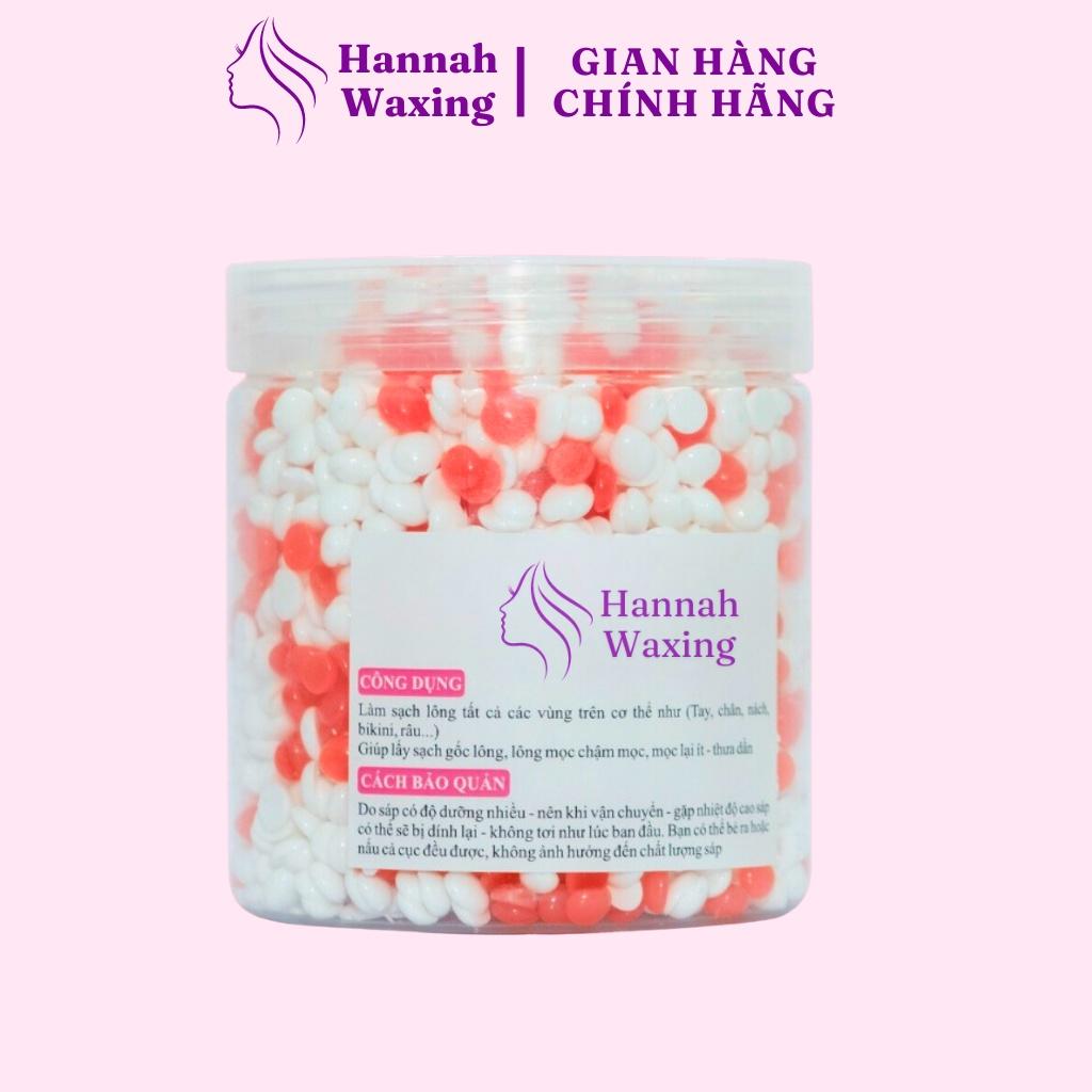 Sáp Wax Lông Mix Dâu Tây + Sữa Dừa Chuyên Dụng Wax Bikini Tặng Kèm Que HANNAH WAXING