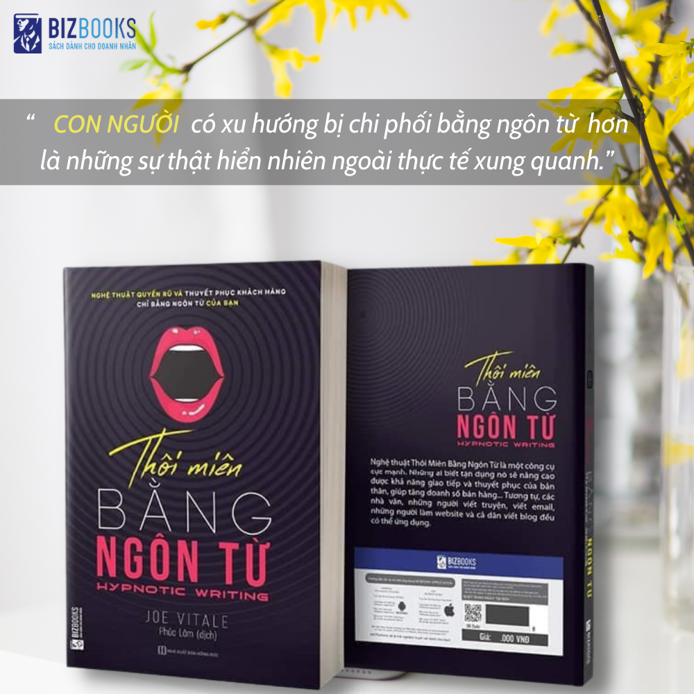 Sách Bizbooks - Thôi miên bằng ngôn từ Tặng SÁCH NÓI và BOOKMARK