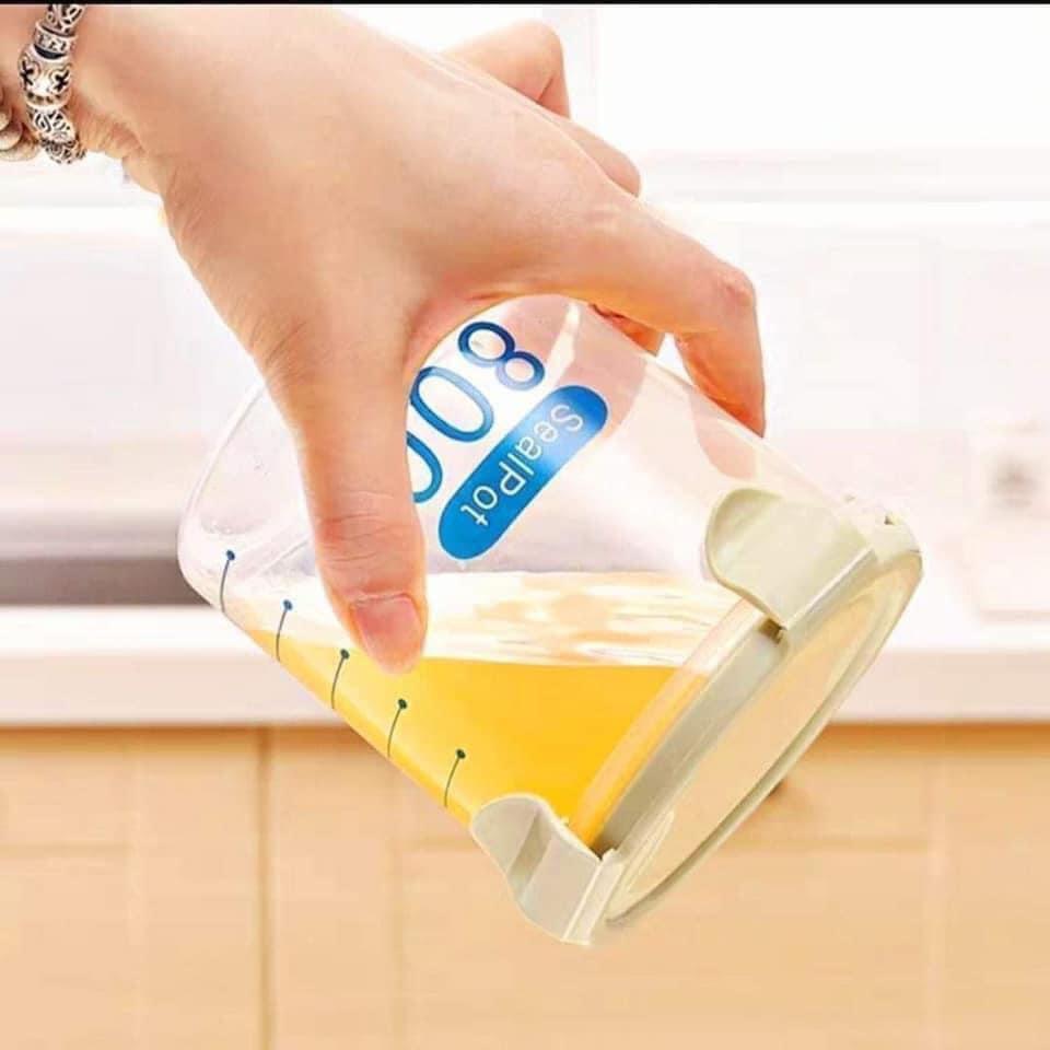 Set 3 Hộp Nhựa Chia Vạch Đựng Thực Phẩm Cực Kỳ Tiện Lợi
