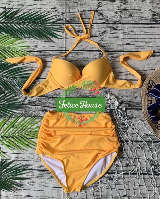 Bikini cạp cao áo cúp ngực