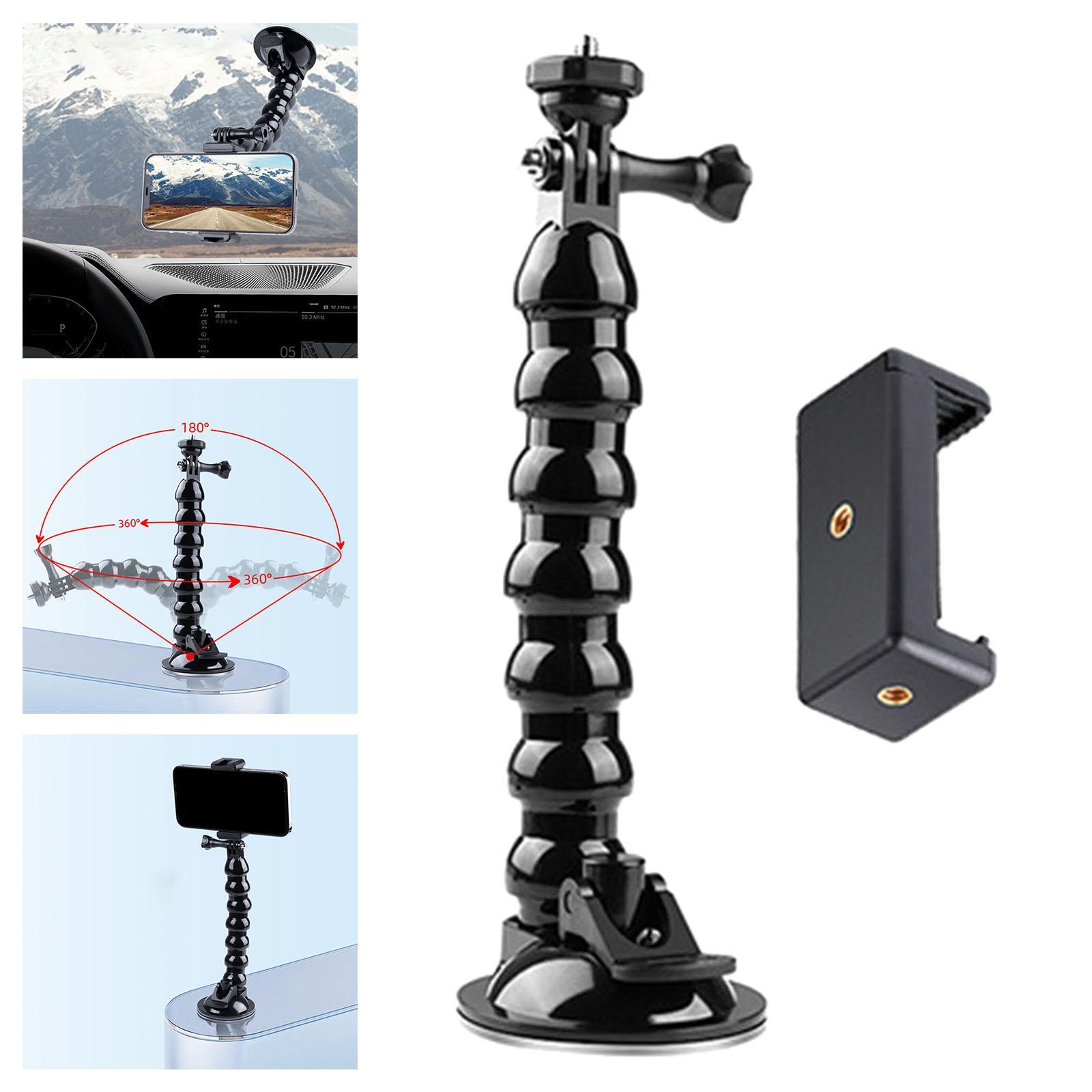 Window Glass Mount Holder for GoPro10/9 Holder Heavy Duty Car Mobile Holder Mount Suction Cup for Automotive Camcorder Cameras Vlogging Car