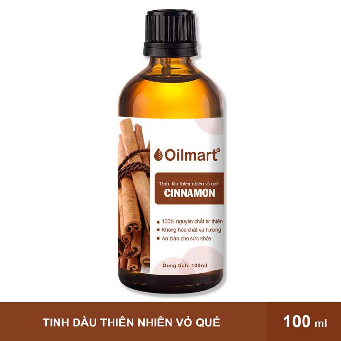 Tinh Dầu Thiên Nhiên Vỏ Quế Oilmart Cinnanmon Essential Oil 100ml