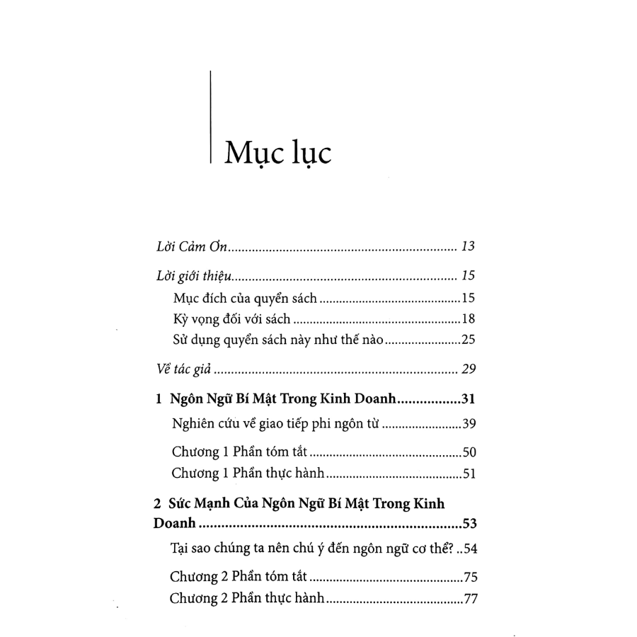 Ngôn Ngữ Bí Mật Trong Kinh Doanh