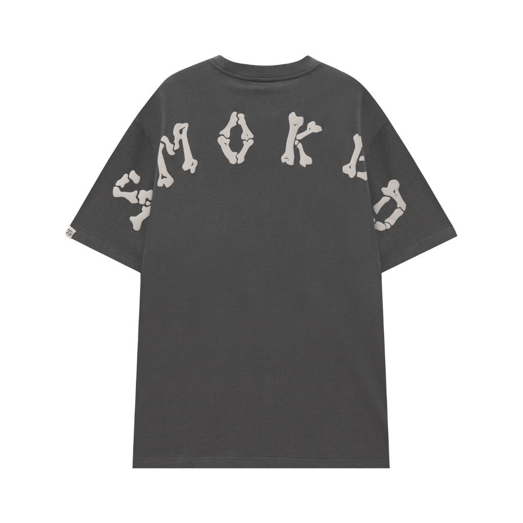 Áo thun SWE form rộng, tay lỡ SMOKED BONE TEE 100% cotton thoáng mát cao cấp, in lụa in hình độc lạ