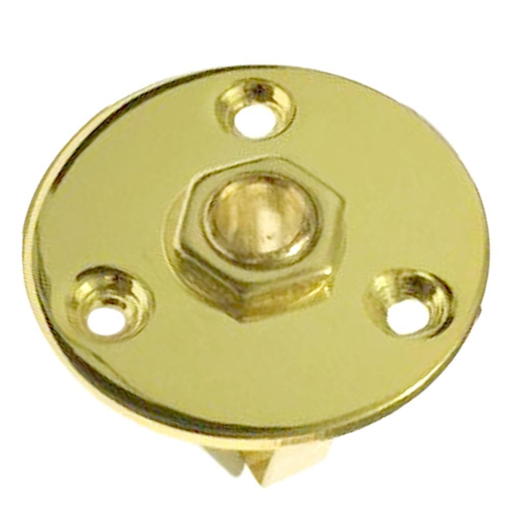3 Pieces 6.35mm 1/4'' Guitar Round Output Jack Plate for Electric Guitar Bass