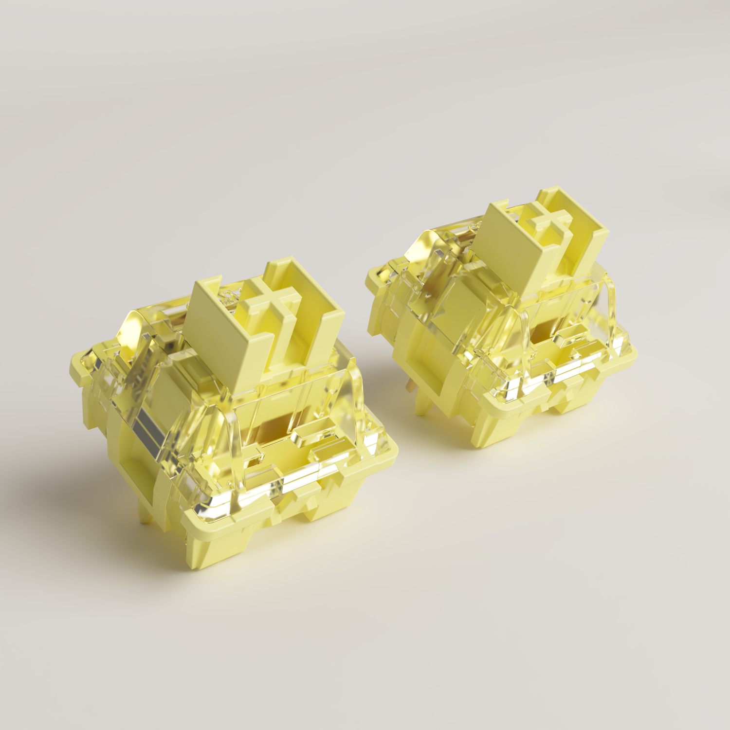 Akko V3/V3 Pro Màu Vàng Kem Công Tắc 3/5 Pin 50gf Thân POM Công Tắc Tuyến Tính Tương Thích Với Bàn Phím Cơ MX
