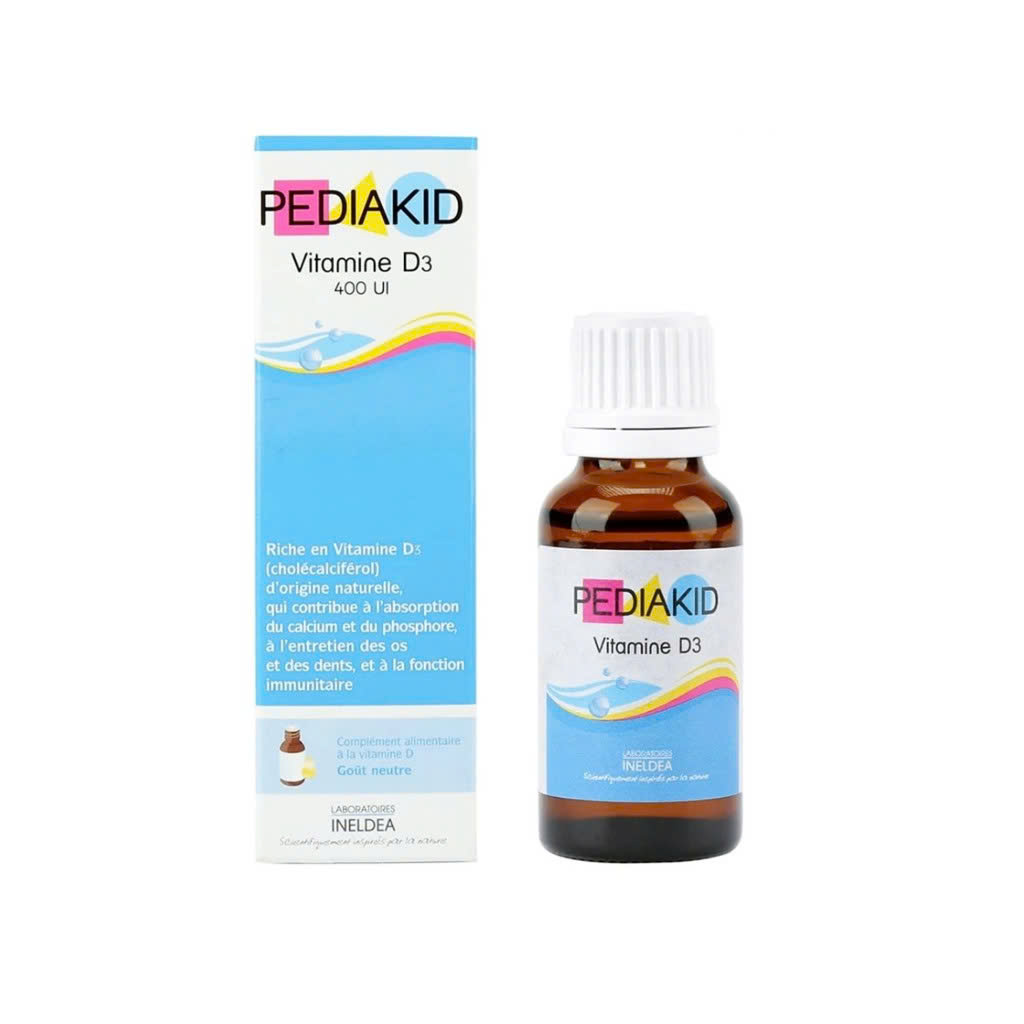 Siro Pediakid Vitamin D3 bổ sung vitamin D3 thuần cho trẻ sơ sinh 20ml