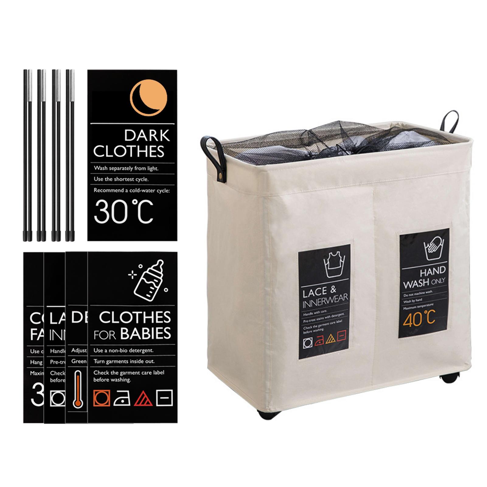 Túi giặt 2 ngăn đa năng có thể gấp lưới