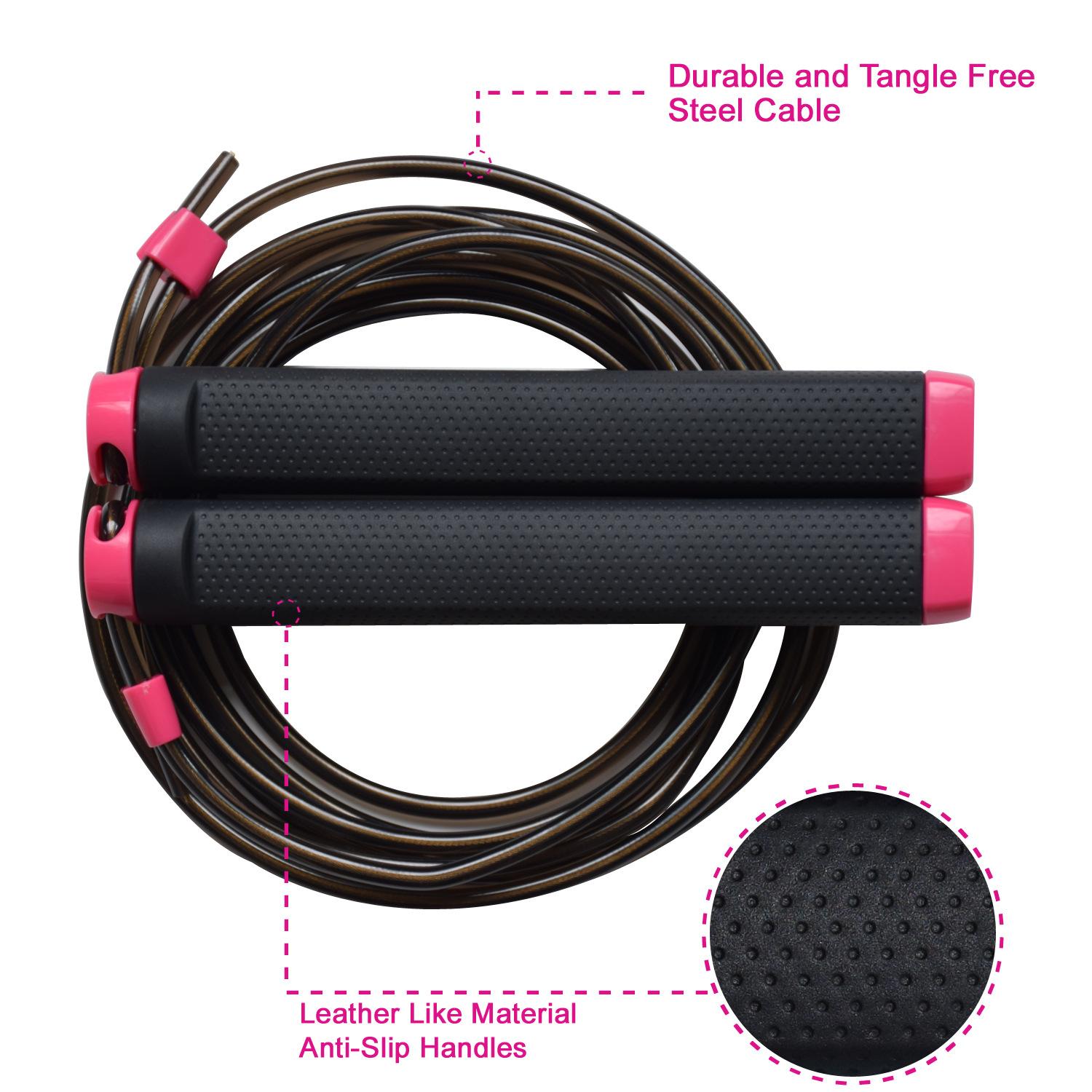 Kyto2109d Đơn Giản Dây Thép Thời Trang Chịu Mài Mòn Dây 2 Màu Sắc Tay Cầm Chống Trơn Trượt Dây Nhảy