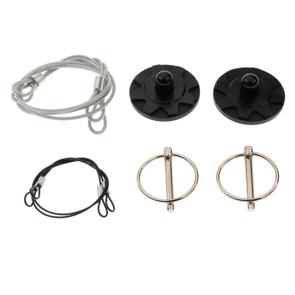 Aluminum Alloy Car Engine Hood Cover Lock Pull Line Bonnet Latch Black/Red/Gray/Gold/Blue/Silver/Purple