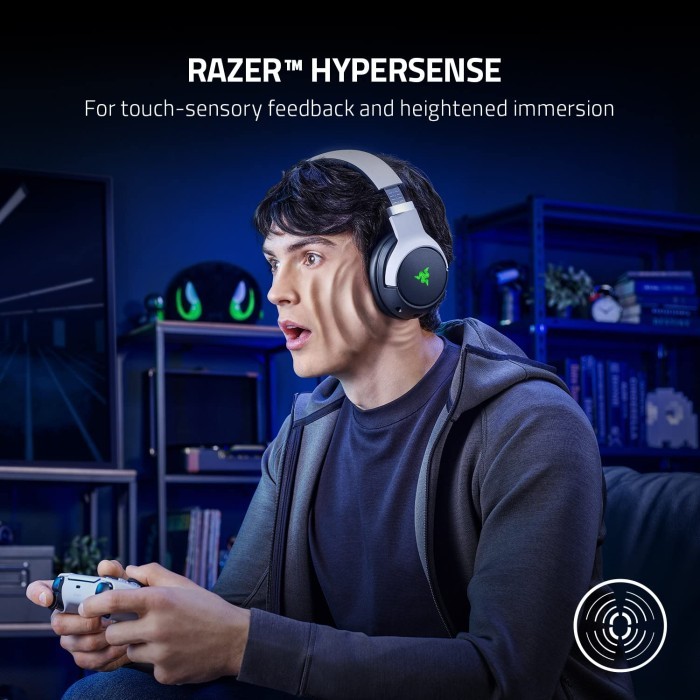 Tai nghe không dây choàng đầu Razer Kaira Pro HyperSpeed-Licensed PlayStation 5 Wireless Gaming Headset_Mới, hàng chính hãng