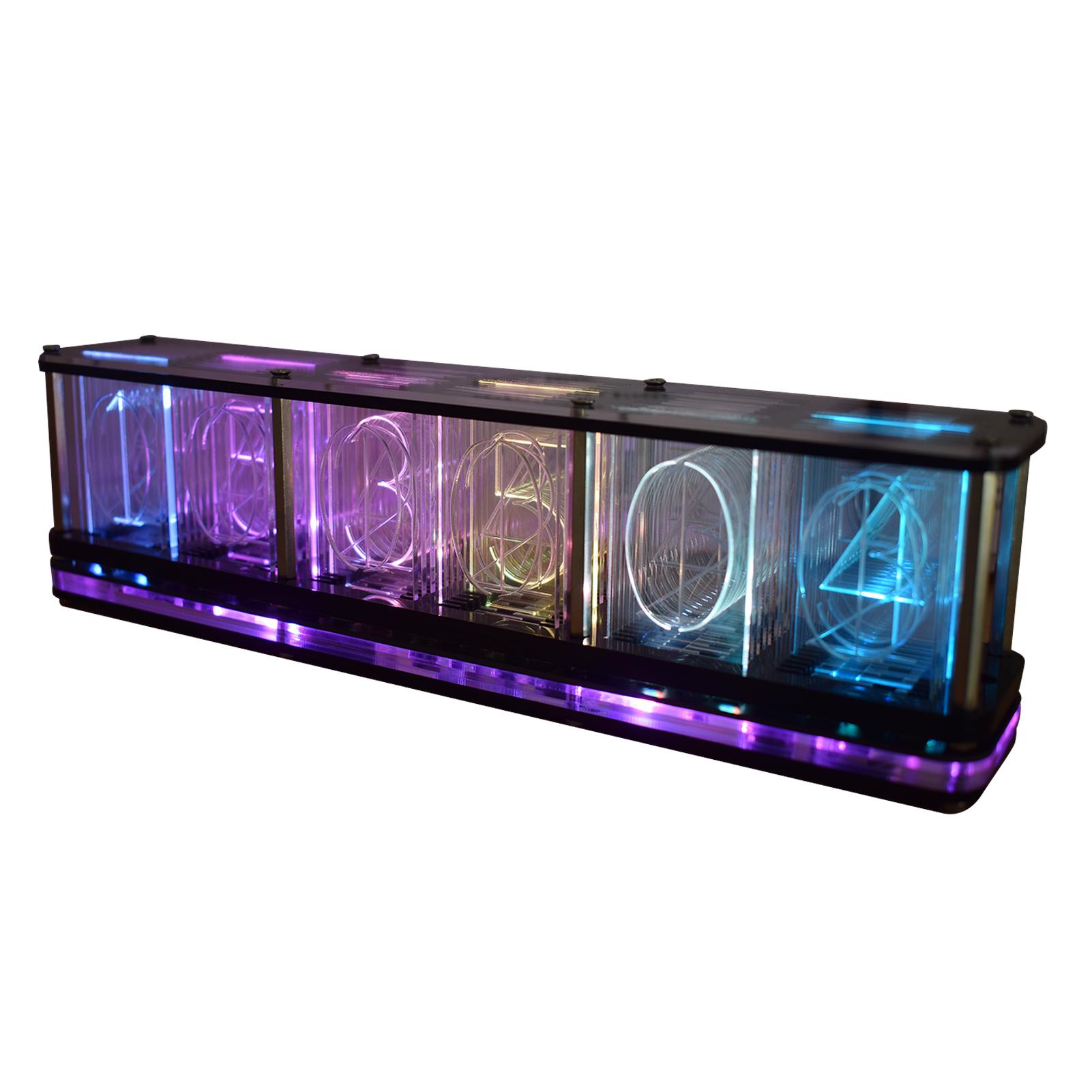 DS3231 Digital LED Alarm Clock Kit Large Font 6-digit Display Electronic Clock Bulk Music Spectrum Display Clock Module