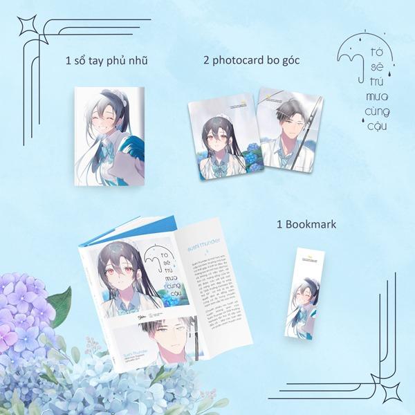 Tớ Sẽ Trú Mưa Cùng Cậu - Bản Đặc Biệt - Tặng Kèm 1 Bookmark + 2 Photocard Bo Góc + 1 Sổ Tay