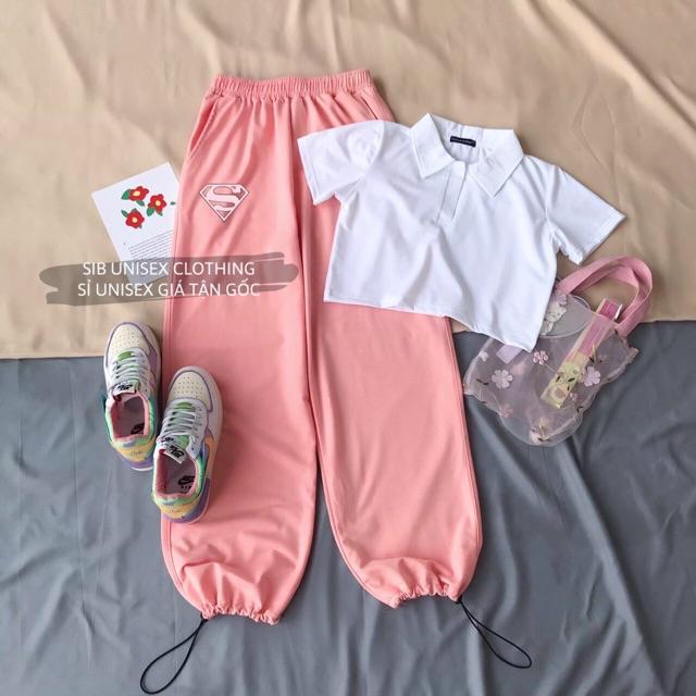 Áo croptop polo SIB Clothing tay ngắn ôm body SIB019