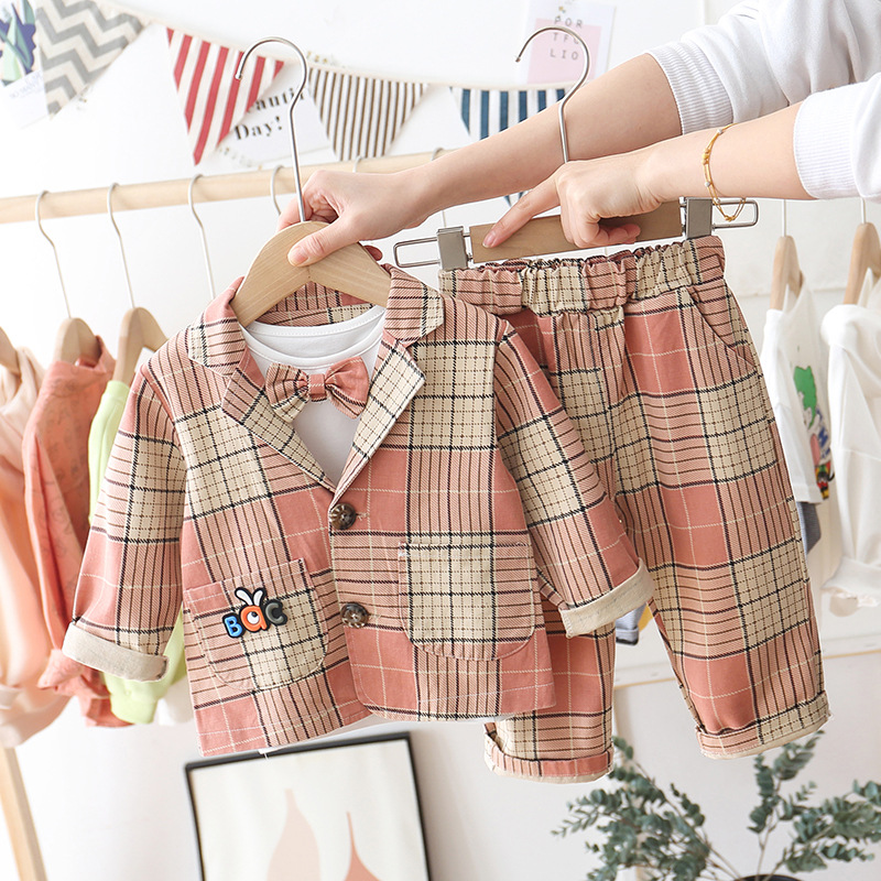 Bộ vest 3 chi tiết diện TẾT, sinh nhật, sự kiện cho bé trai, chất thô dày dặn | MB26