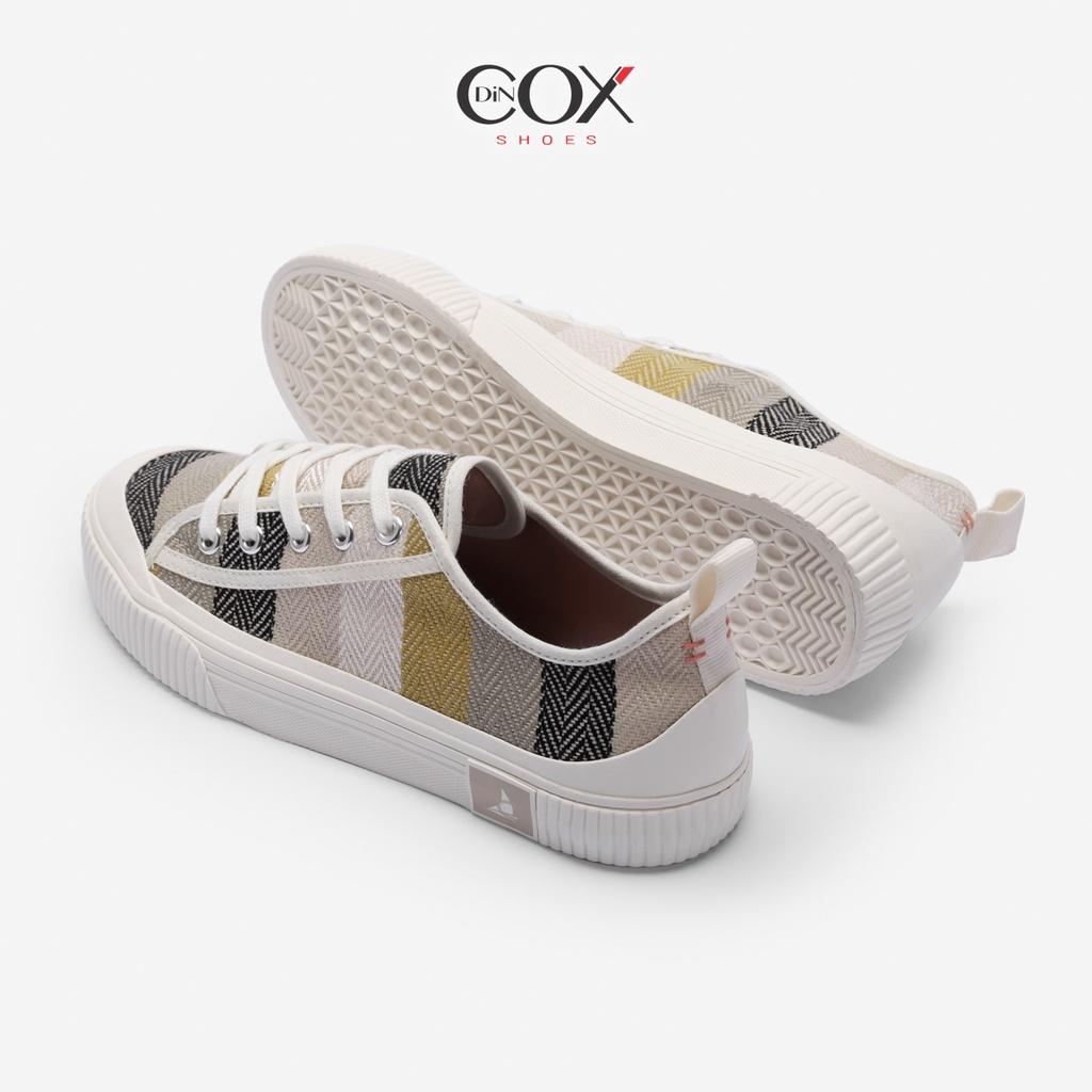 Giày Sneaker Bata Vải Canvas Nữ Dincox C20 Covi Yellow Thời Trang Chính Hãng