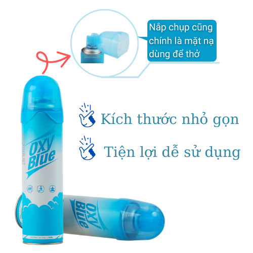 Bình Oxy Mini cầm tay chứa oxy tinh khiết 98%