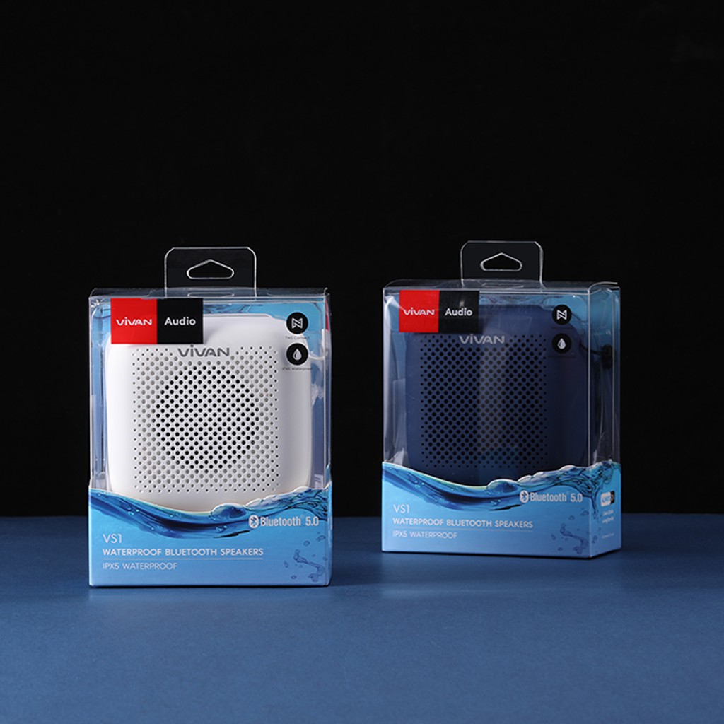 Loa TWS Bluetooth 5.0 VIVAN VS1 – Màu Sắc Hiện Đại, Chống Nước IPX5, Pin 1800mAh, Âm Thanh Sống Động, Hỗ Trợ Thẻ Nhớ SD & USB – HÀNG CHÍNH HÃNG