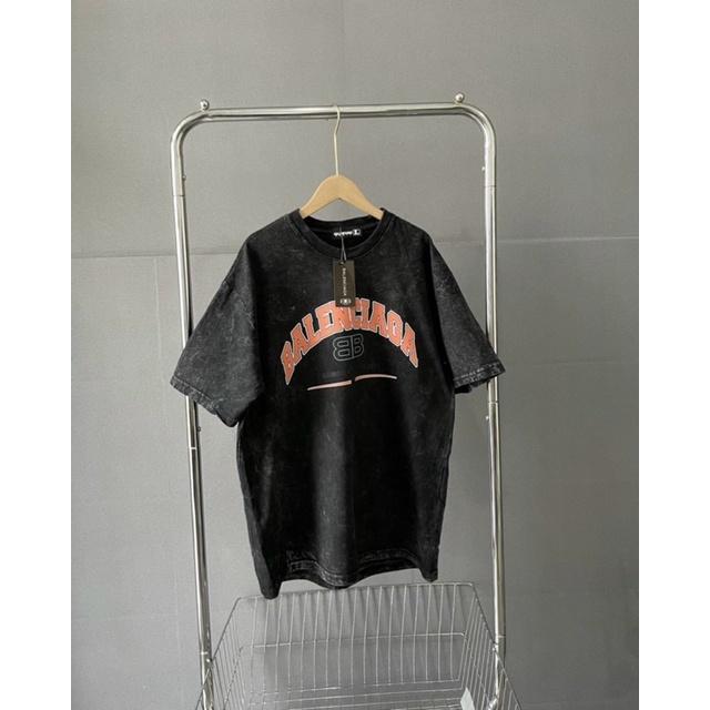 Áo thun tay lỡ Wash 2 màu, áo thun cotton unisex