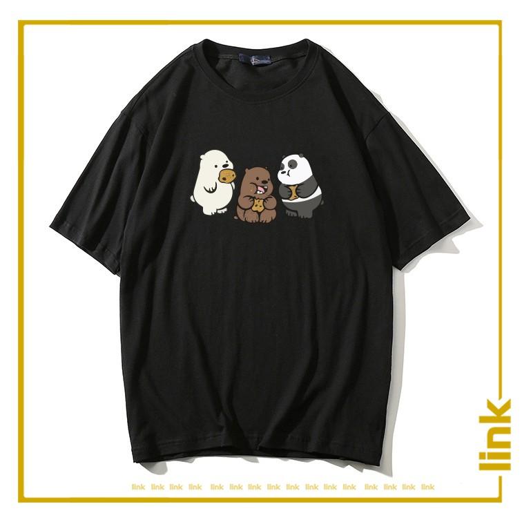 Áo unisex WE BARE BEARS - CHÚNG TÔI ĐƠN GIẢN LÀ GẤU tay lỡ