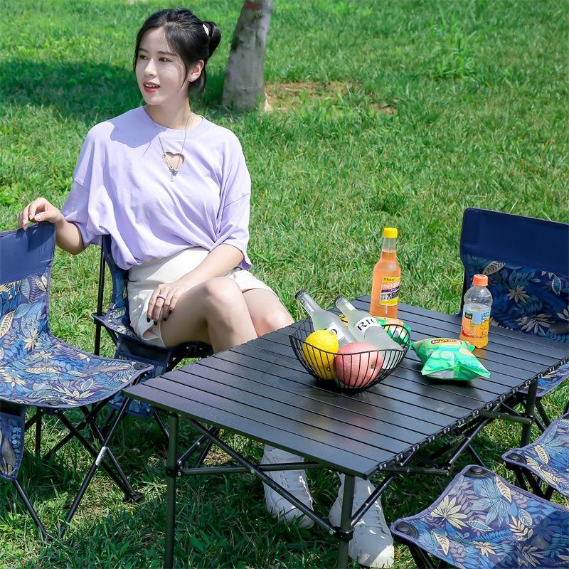 Bộ Bàn Ghế Dã Ngoại , Cắm Trại, Picnic , Bàn ghế camping đi du lịch - Gồm 1 bàn 4 ghế cao cấp