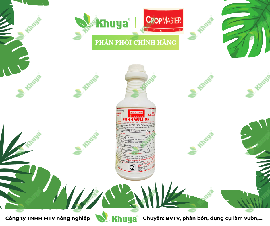 Phân bón lá hữu cơ Fish Emulsion Đạm cá Mỹ 500ml