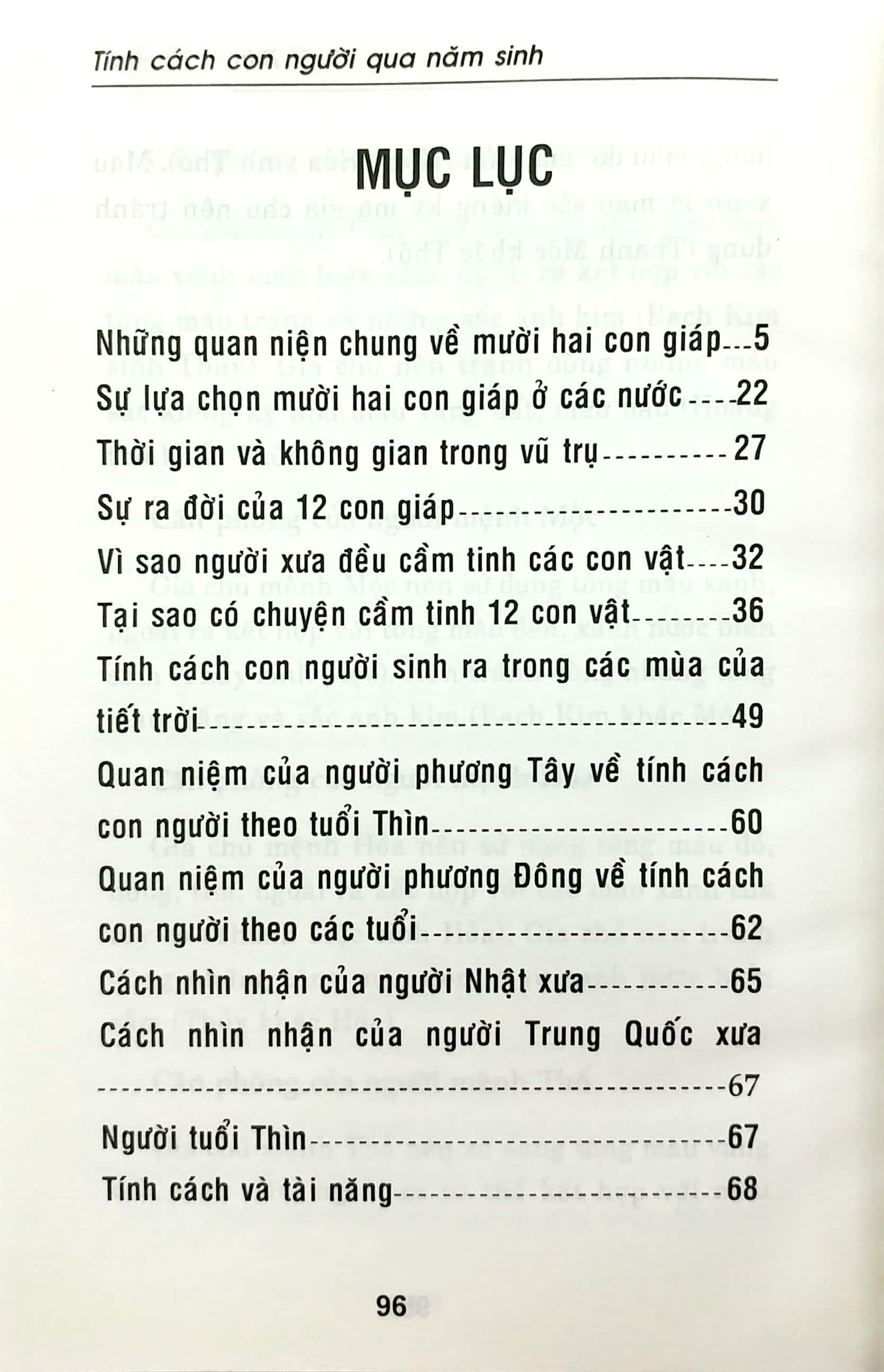 Sách Tính Cách Con Người Qua Năm Sinh - Tuổi Thìn
