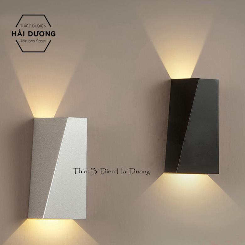 Đèn LED hắt tường 2 đầu hình đa giác chống nước cao cấp